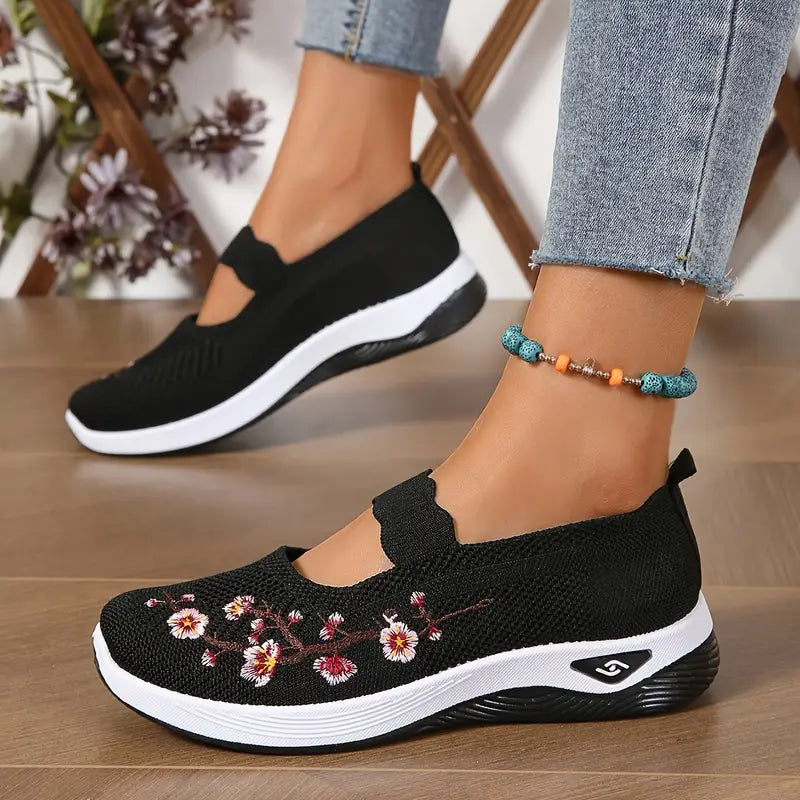 Daily Wear Knitted Floral Shoes™