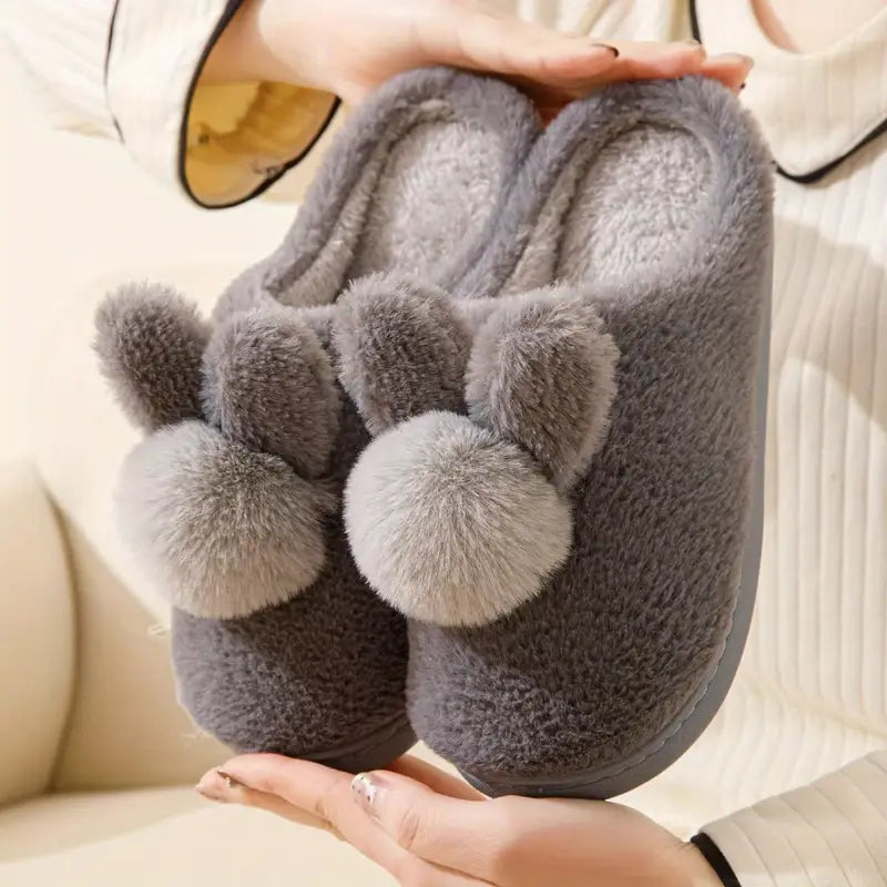 Bunny Pompom Slippers™