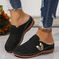 Golden Buckle Comfort Mules™