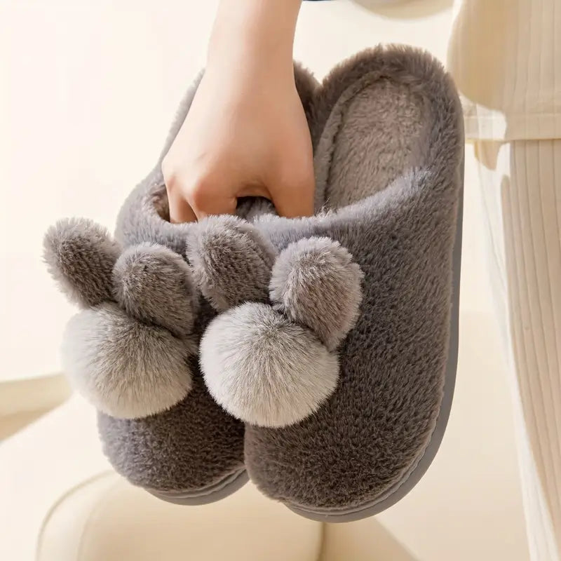 Bunny Pompom Slippers™