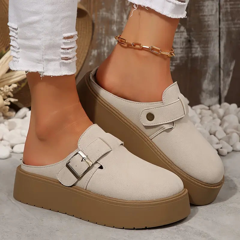 Retro Thick-Soled Half-Slippers™