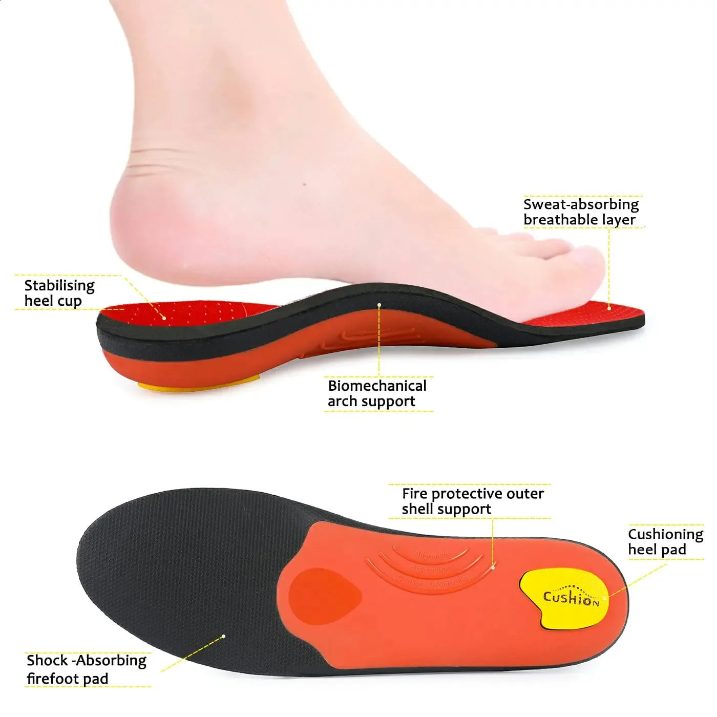 Arch Cusion Orthopedic Plantar Fasciitis Insoles™