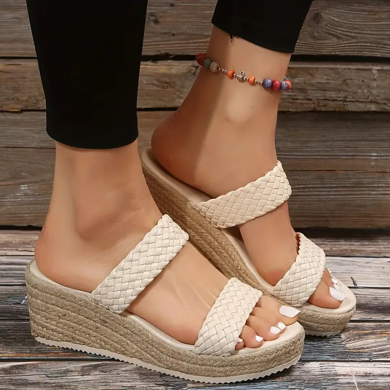 Double Strap Wedge Sandals™