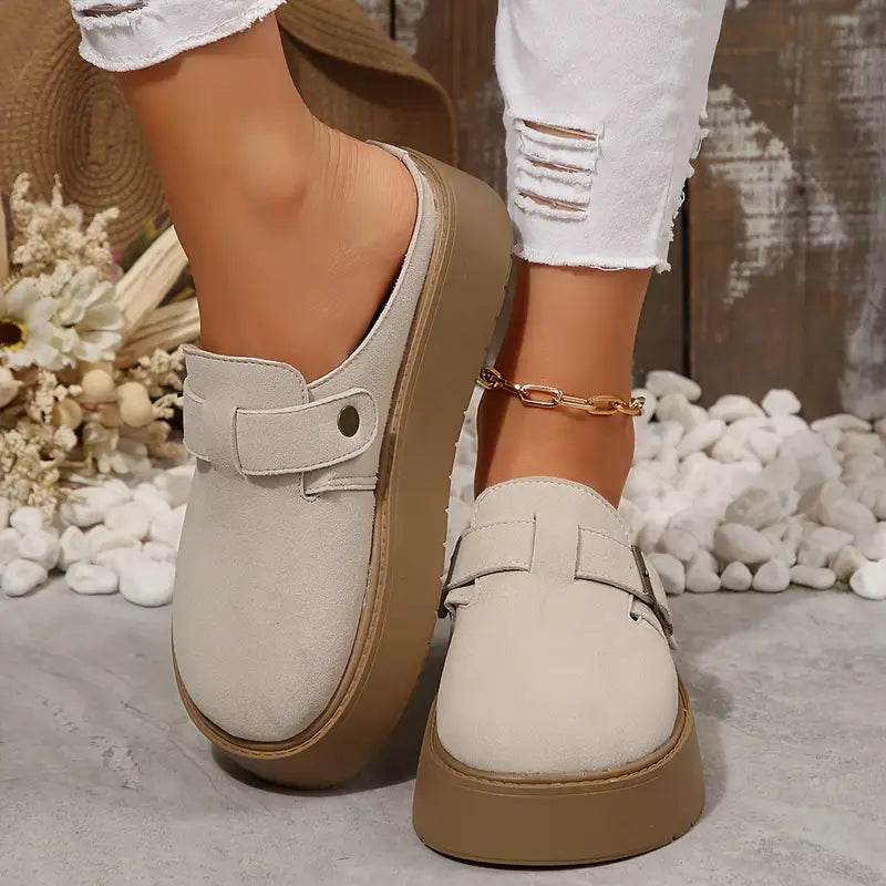 Retro Thick-Soled Half-Slippers™