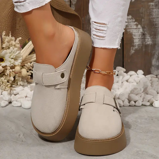 Retro Thick-Soled Half-Slippers™