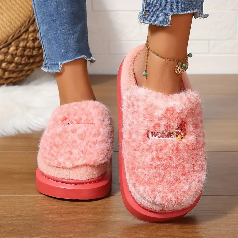 Cozy Pink Plush Slippers™