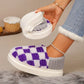 Checkered Plaid Cozy Slipper™