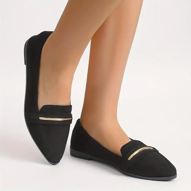Colette Gold Trim Flats™